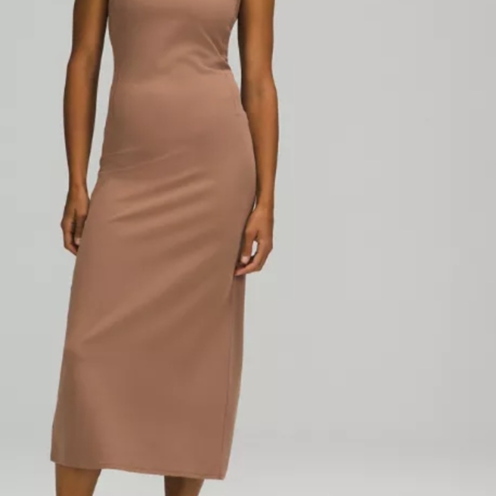 lululemon athletica Brown Midi Dress